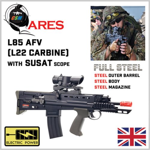 [ARES] L85 AFV AEG (불펍식 전동소총 돌격소총 스코프포함 전동건 비비탄총)