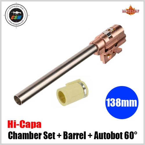 [Maple Leaf] Hi-Capa 5.1 Chamber Set with 6.02 GBB 138mm inner Barrel &amp; Autobot 60° hop up bucking