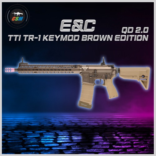 [E&amp;C] TTI TR-1 TARAN M4 Keymod Brown Edition AEG - 13인치 (QD2.0기어박스 존윅2 서바이벌 전동건)