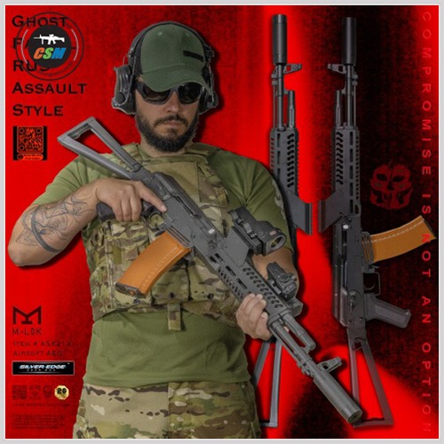 [APS] EBB AK Ghost Patrol Rus Assault / ASK212 (VER3 실버엣지 블로우백 전동건 서바이벌 AK소총 접철식)