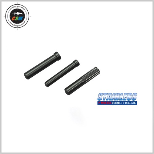[가더] Stainless Hammer/Sear/Housing Pins for MARUI V10 (Black)