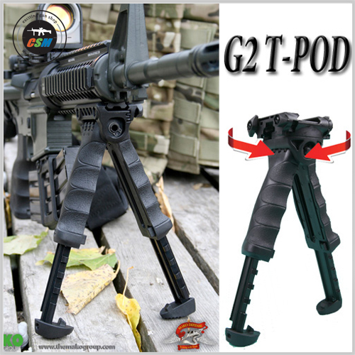 [레일용] T-Pod G2 Tactical Pivoting Bipod - 색상선택