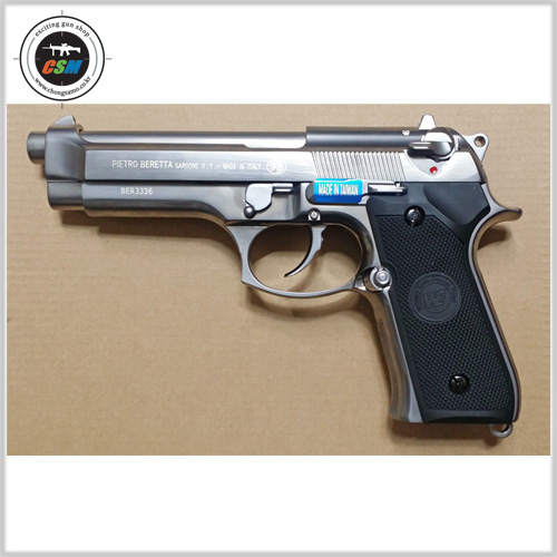 [WE] Beretta M92 GBB 크롬실버 (풀메탈 베레타 가스권총 서바이벌 비비탄총)
